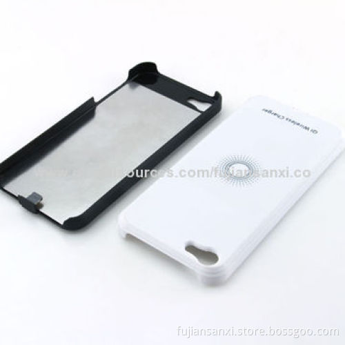 Wireless Charging Receiver Shells for iPhone 5, 5V DC Input Voltage, 100-200kHz Working Frequency